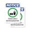 Signmission Food Only Refrigerator Sign With Symbol, 7 in W x Rectangle, Vinyl Decal OS-2PACK-NS-D-710-V-12825 - alternate 1